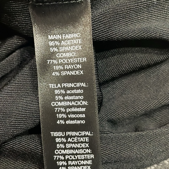 Black Faux Leather Collar Chico’s Jacket Chicos size 2 same as 12/14. - Picture 5 of 6